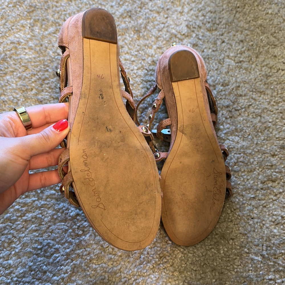 Sam Edelman Pink Gladiator Sandals - Picture 11 of 15